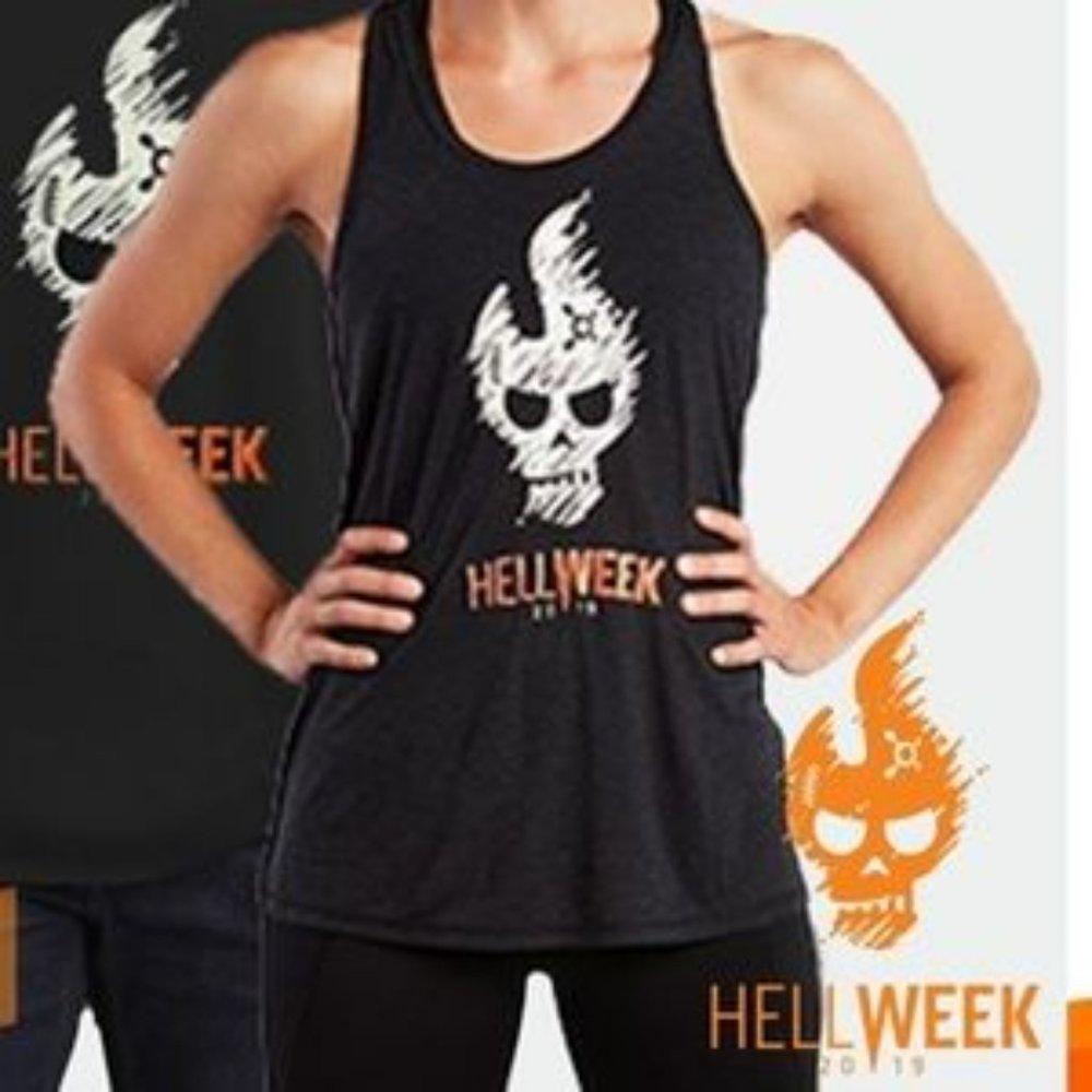 Orangetheory Black Tank Top with Orange Logo